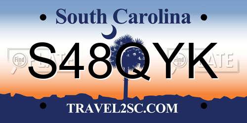S48QYK South Carolina License Plate