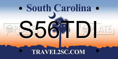 S56TDI South Carolina License Plate