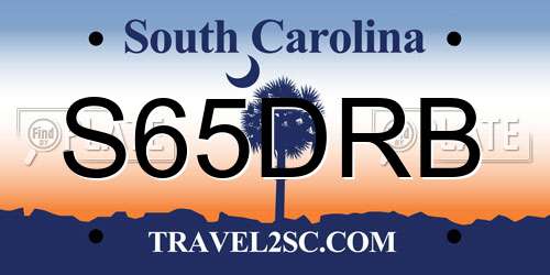 S65DRB South Carolina License Plate