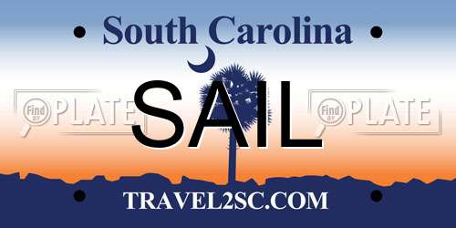 SAIL South Carolina License Plate