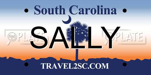SALLY South Carolina License Plate