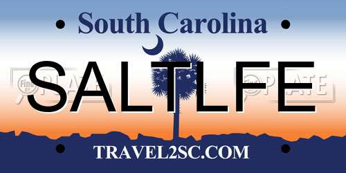 SALTLFE South Carolina License Plate