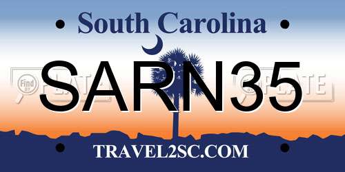 SARN35 South Carolina License Plate