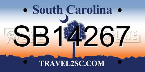 SB14267 South Carolina License Plate