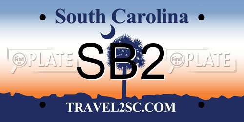SB2 South Carolina License Plate