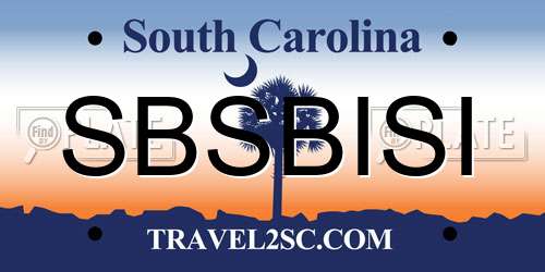 SBSBISI South Carolina License Plate