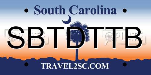 SBTDTTB South Carolina License Plate