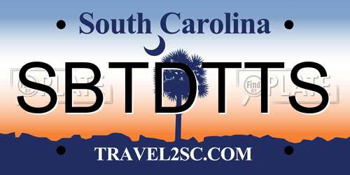 SBTDTTS South Carolina License Plate