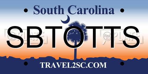 SBTOTTS South Carolina License Plate
