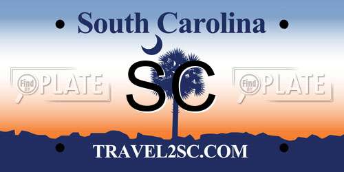 SC South Carolina License Plate