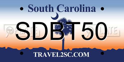 SDBT50 South Carolina License Plate