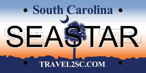 SEASTAR South Carolina License Plate