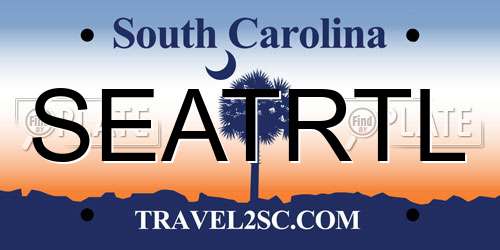 SEATRTL South Carolina License Plate