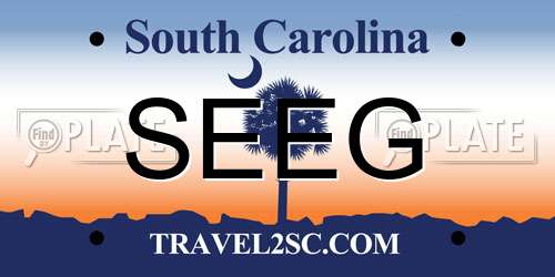 SEEG South Carolina License Plate