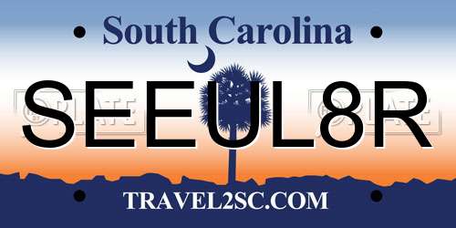 SEEUL8R South Carolina License Plate