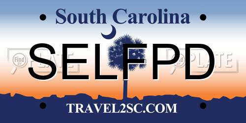 SELFPD South Carolina License Plate