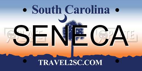 SENECA South Carolina License Plate
