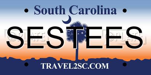SESTEES South Carolina License Plate