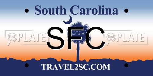 SFC South Carolina License Plate