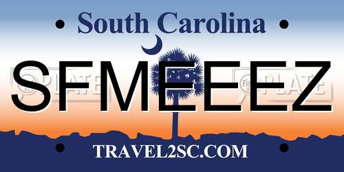 SFMEEEZ South Carolina License Plate
