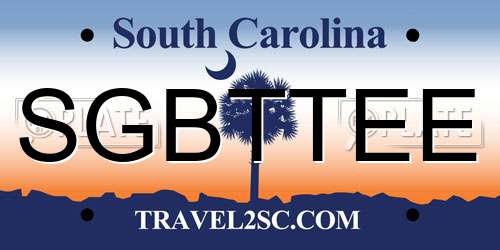 SGBTTEE South Carolina License Plate