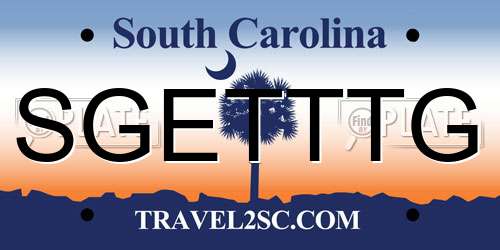SGETTTG South Carolina License Plate