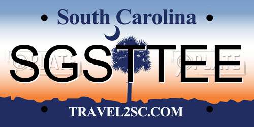 SGSTTEE South Carolina License Plate