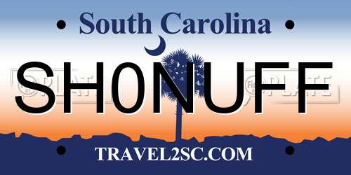 SH0NUFF South Carolina License Plate