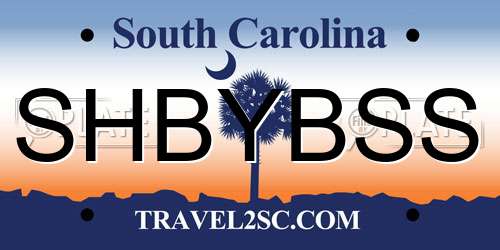 SHBYBSS South Carolina License Plate