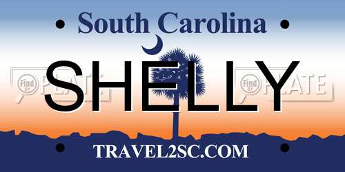 SHELLY South Carolina License Plate