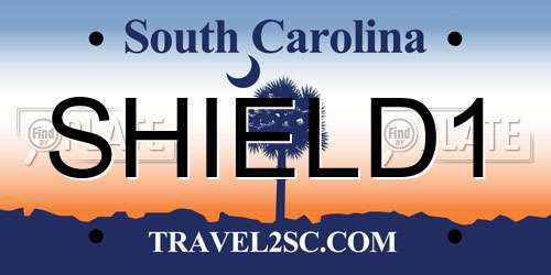SHIELD1 South Carolina License Plate