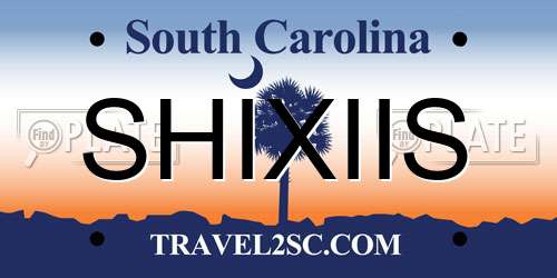 SHIXIIS South Carolina License Plate