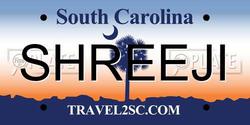 SHREEJI South Carolina License Plate