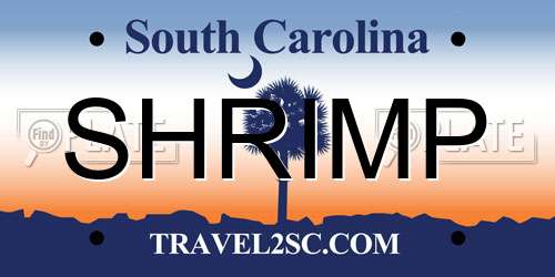 SHRIMP South Carolina License Plate