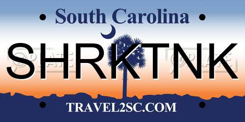 SHRKTNK South Carolina License Plate