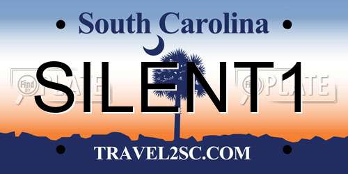SILENT1 South Carolina License Plate