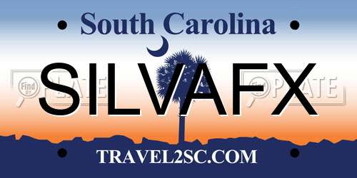 SILVAFX South Carolina License Plate