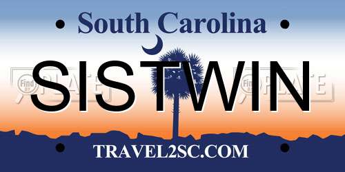 SISTWIN South Carolina License Plate
