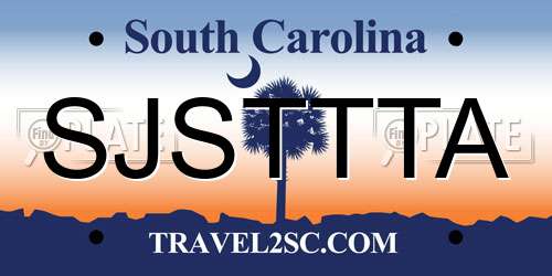 SJSTTTA South Carolina License Plate