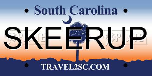 SKEERUP South Carolina License Plate