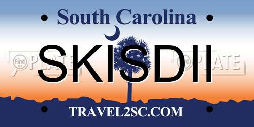 SKISDII South Carolina License Plate