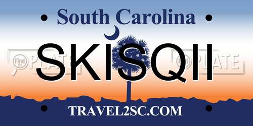 SKISQII South Carolina License Plate