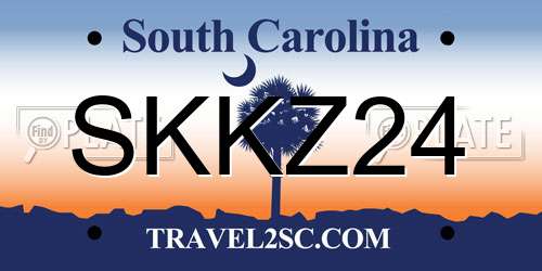 SKKZ24 South Carolina License Plate
