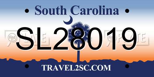 SL28019 South Carolina License Plate