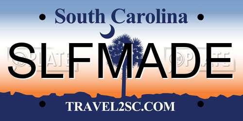 SLFMADE South Carolina License Plate