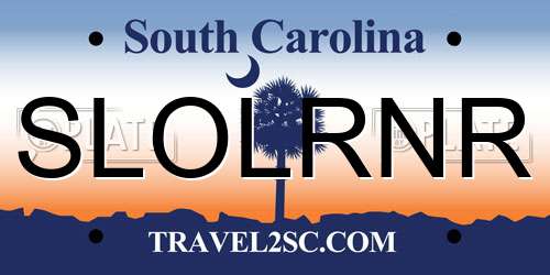 SLOLRNR South Carolina License Plate