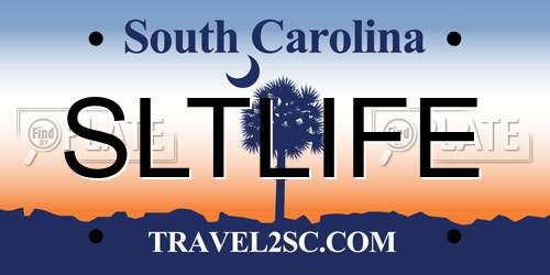 SLTLIFE South Carolina License Plate