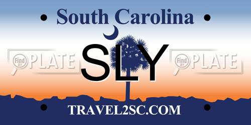 SLY South Carolina License Plate