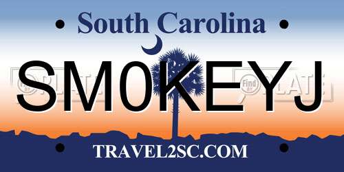 SM0KEYJ South Carolina License Plate