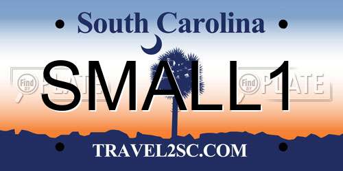 SMALL1 South Carolina License Plate